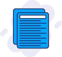 Letter Line Filled Backgroud Icon vector