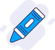 Crayon Line Filled Backgroud Icon vector