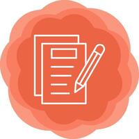 Notes Writing Vecto Icon vector