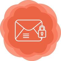 Email Encrypted Vecto Icon vector