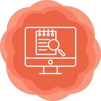 File Search Computer Vecto Icon vector