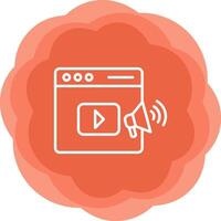 Video Marketing Vecto Icon vector