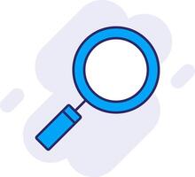 Magnifying Glass Line Filled Backgroud Icon vector