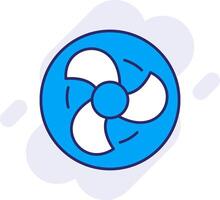 Fan Line Filled Backgroud Icon vector