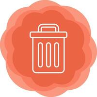 Trash Bin Vecto Icon vector