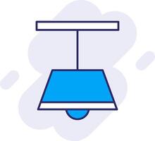 Ceiling Lamp Line Filled Backgroud Icon vector