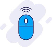Wireless Mouse Line Filled Backgroud Icon vector