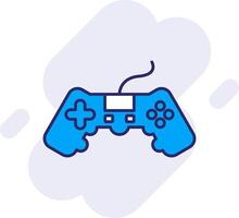 Video Game Line Filled Backgroud Icon vector