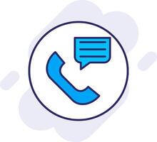 Communication Line Filled Backgroud Icon vector