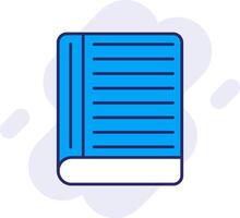 contacto libro línea lleno fondo icono vector