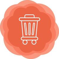 Trash Bin Vecto Icon vector