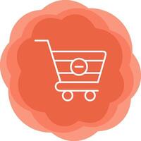 Delete Cart Vecto Icon vector