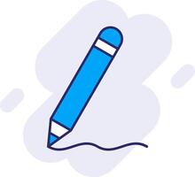 Pencil Line Filled Backgroud Icon vector