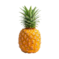 AI generated pineapple isolated on transparent background png