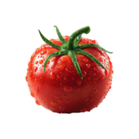 AI generated tomato isolated on transparent background png