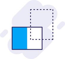 Transform Line Filled Backgroud Icon vector