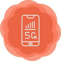 5g teléfono inteligente vecto icono vector