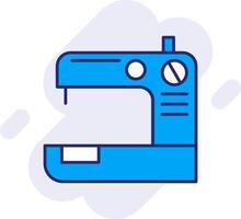 Sewing Machine  Line Filled Backgroud Icon vector