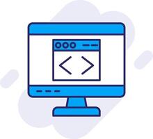 Web Line Filled Backgroud Icon vector