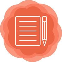 Note Pad Vecto Icon vector