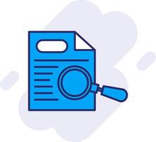 Paper Search Line Filled Backgroud Icon vector