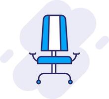 Armchair Line Filled Backgroud Icon vector