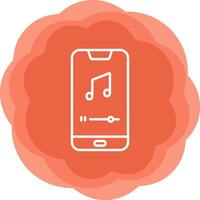 Mobile Music Player Vecto Icon vector