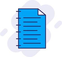Notebook Line Filled Backgroud Icon vector