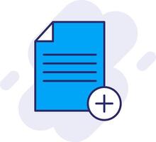 Add,File Line Filled Backgroud Icon vector