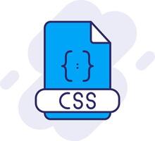 Css Line Filled Backgroud Icon vector