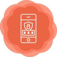 Mobile Security Vecto Icon vector