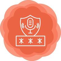 Voice Access Security Vecto Icon vector