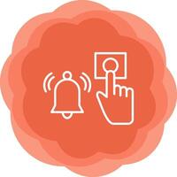 Emergency Alarm Button Vecto Icon vector