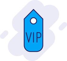 VIP pasar línea lleno fondo icono vector