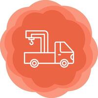 Crane Truck Vecto Icon vector