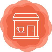 café tienda vecto icono vector