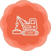 grua vecto icono vector