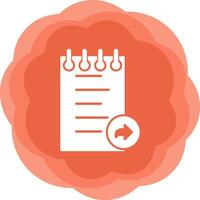 Notes Forward Vecto Icon vector