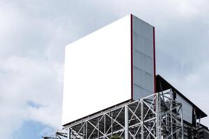 Mock up LED display billboard on building .clipping path for mockup photo