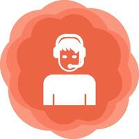 Customer Service Agent Vecto Icon vector