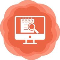 File Search Computer Vecto Icon vector