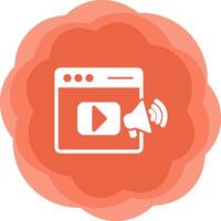 Video Marketing Vecto Icon vector