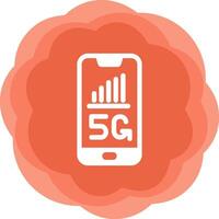 5g teléfono inteligente vecto icono vector