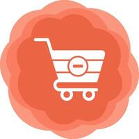 Delete Cart Vecto Icon vector