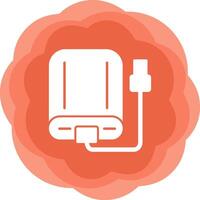 External Hard Drive Vecto Icon vector