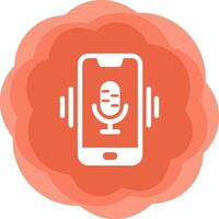 Mobile Voice Assistant Vecto Icon vector