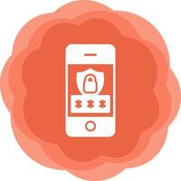 Mobile Security Vecto Icon vector