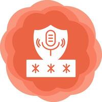 Voice Access Security Vecto Icon vector