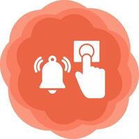 Emergency Alarm Button Vecto Icon vector