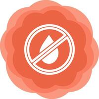 No Water Vecto Icon vector